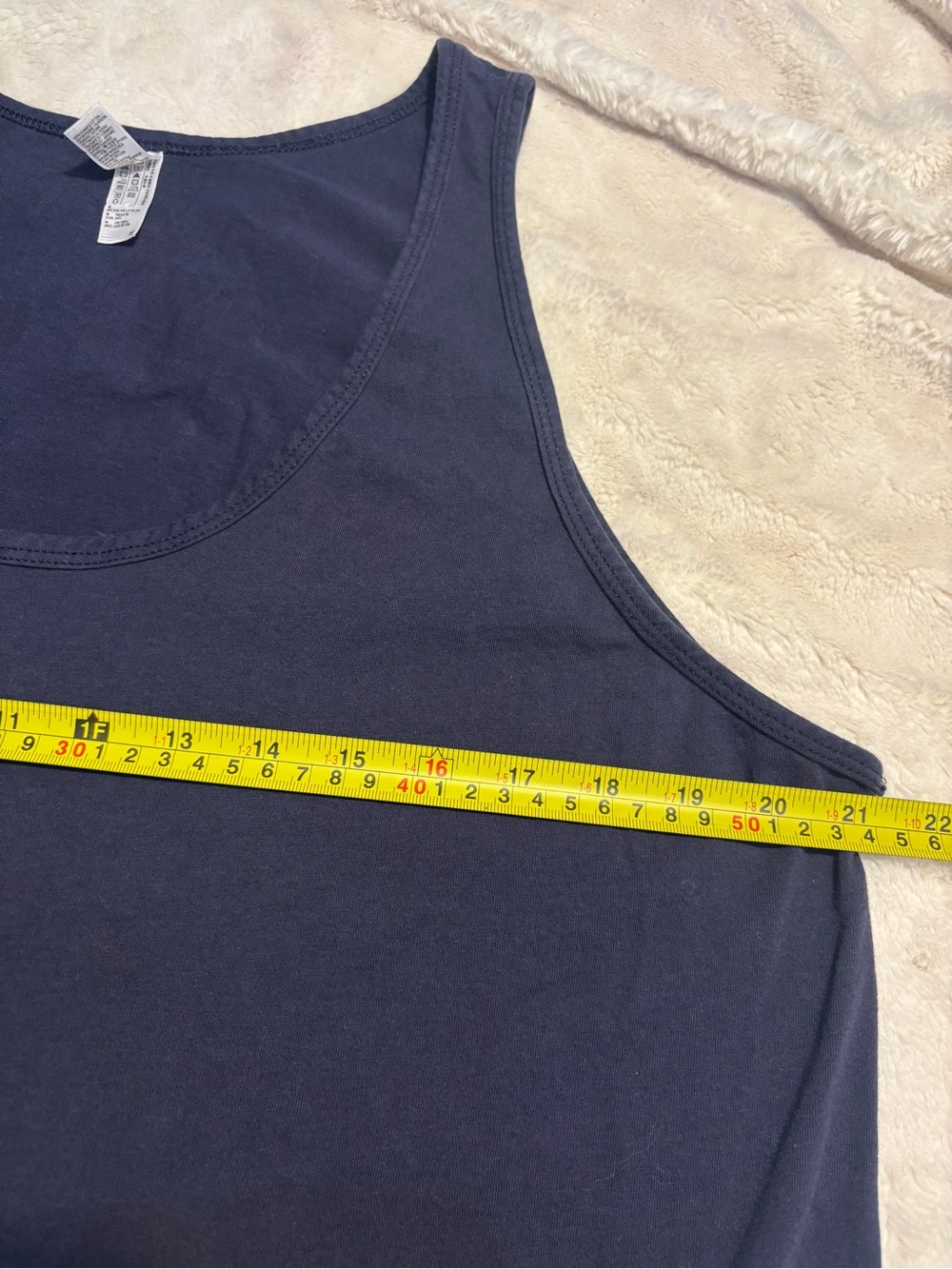 Great Divide Brewing Tank Top Medium Navy Blue w/Light Blue Logo Denver Colorado - Picture 12 of 13